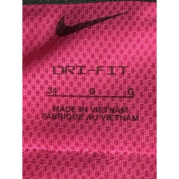 Nike Golf 34 Active Pink Golf Shorts Performance Dri Fit Flat Front - Picture 3 of 3